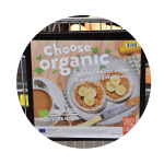 Sign of Choose Organic for September