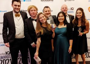 Nectar360’s Data and Insight team at the DataIQ Awards 2021 for Best Place to Work in Data