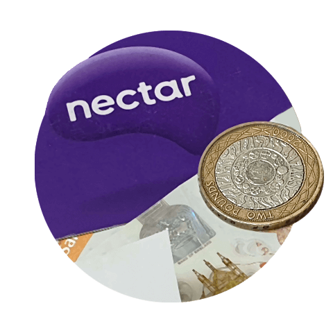 Nectar Card with a coin
