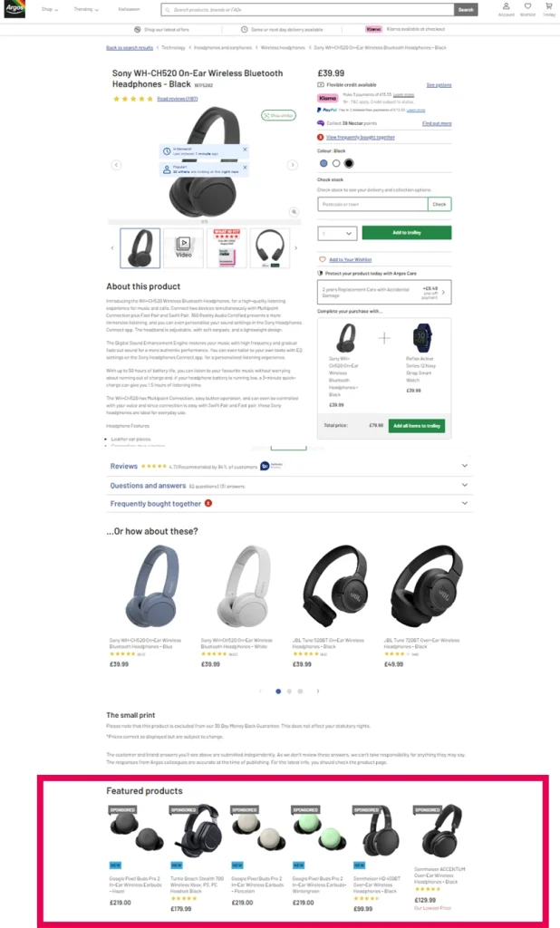 Product Display Page Featured – Web