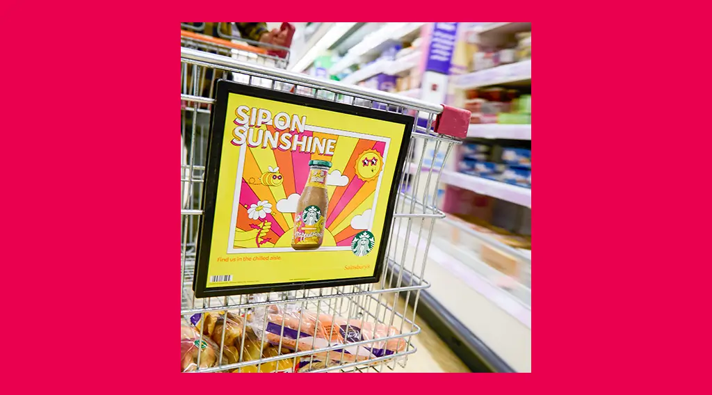 Starbucks sip on sunshine trolley example
